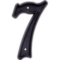 Hillman 6 in. Matte Black Plastic House Number - 7 -  6 Piece, 5PK 844047